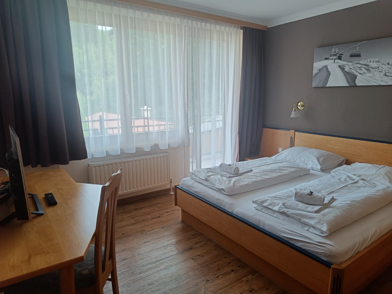 Dobbeltseng med balkon